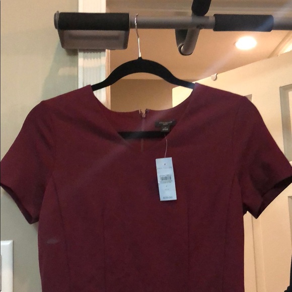 marron ann taylor new dress size 4 petite - Picture 3 of 4